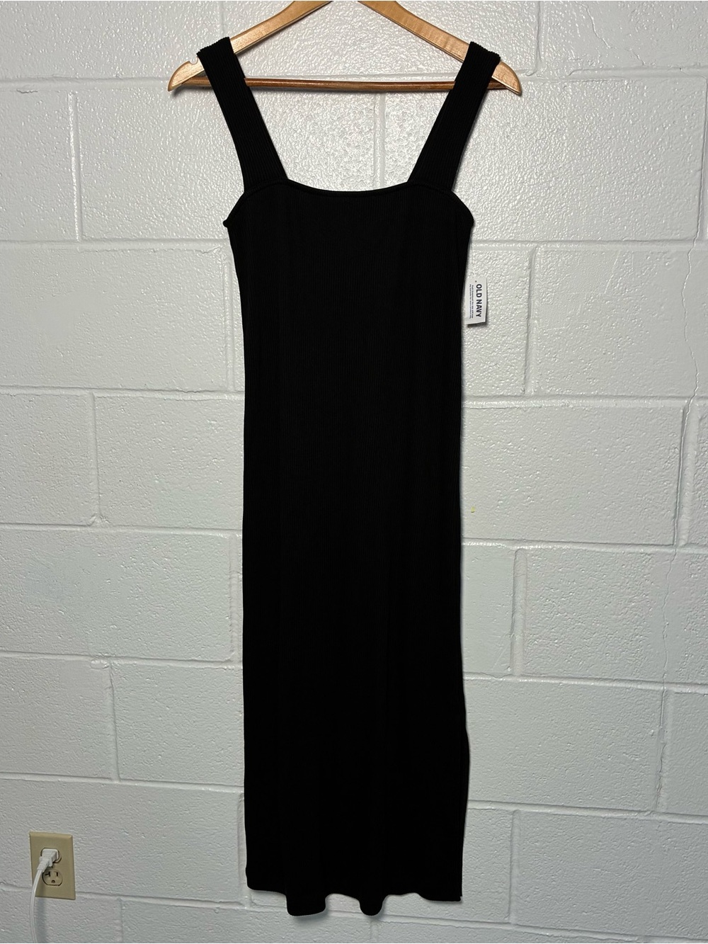 NEW Old Navy cotton rayon blend rib knit midi tank dress - Picture 3 of 10